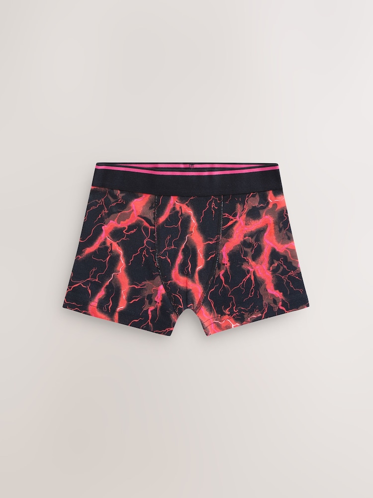 Multi Lightning Print Boxers 7 Pack (3-16yrs) - Image 2 of 11