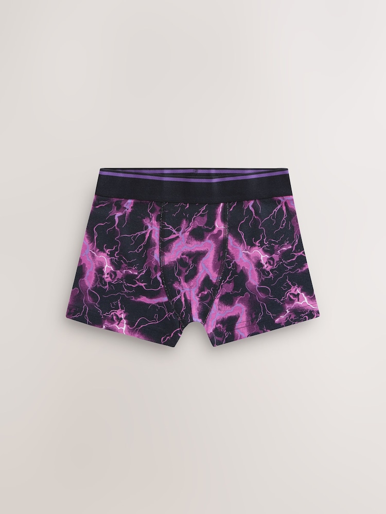 Multi Lightning Print Boxers 7 Pack (3-16yrs) - Image 4 of 11