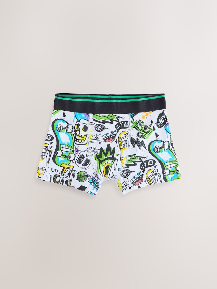 Graffiti Doodle Boxers Trunks 5 Pack (1.5-16yrs) - Image 2 of 9