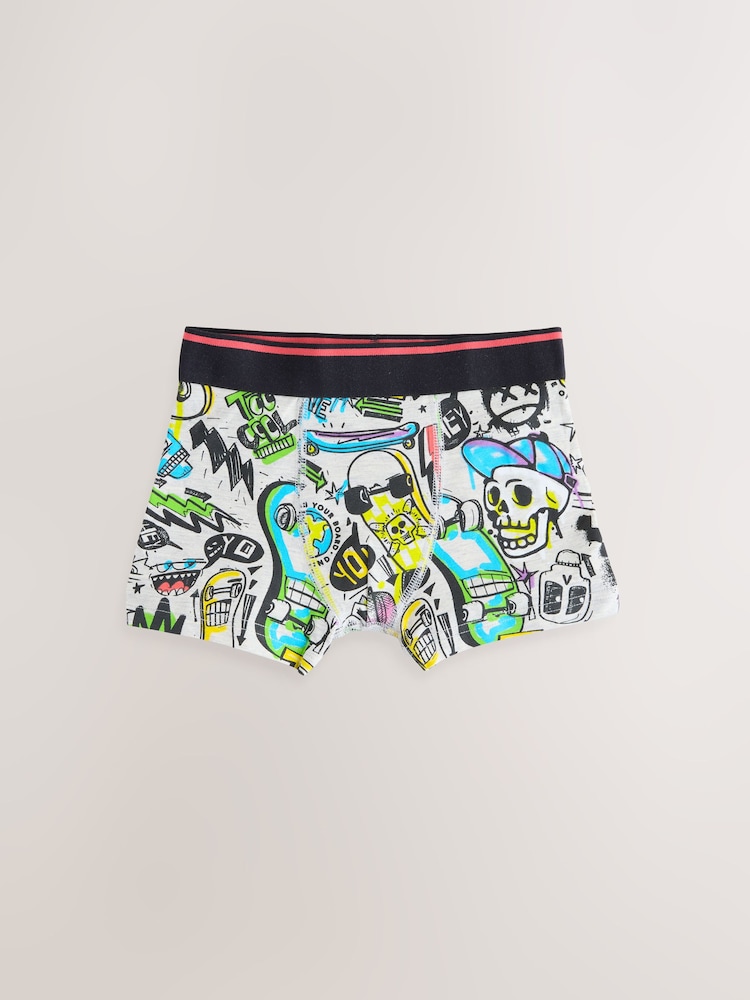 Graffiti Doodle Boxers Trunks 5 Pack (1.5-16yrs) - Image 5 of 9