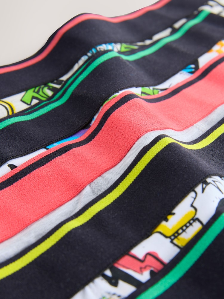 Graffiti Doodle Boxers Trunks 5 Pack (1.5-16yrs) - Image 8 of 9