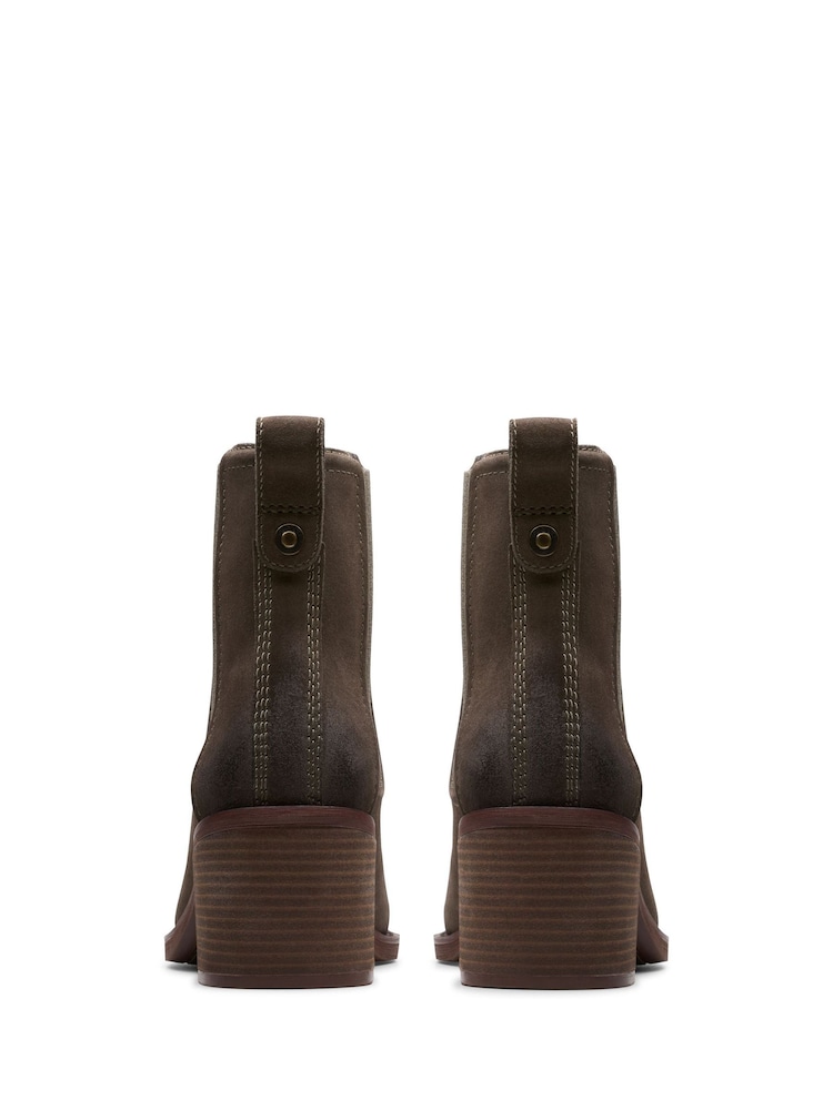Clarks Brown Mole Chamberly Top Boots - Image 5 of 7
