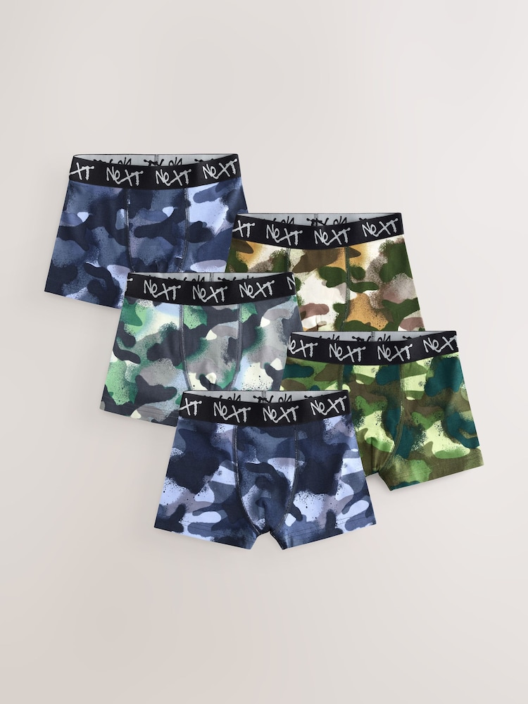 Camouflage, Print - Boxershorts im 5er-Pack (2–16 J.) - Bild 1 von 9