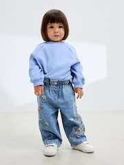 Denim Floral Print Jeans (3mths-7yrs) - Image 3 of 9