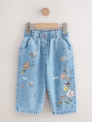Denim Floral Print Jeans (3mths-7yrs) - Image 6 of 9