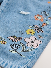 Denim Floral Print Jeans (3mths-7yrs) - Image 8 of 9