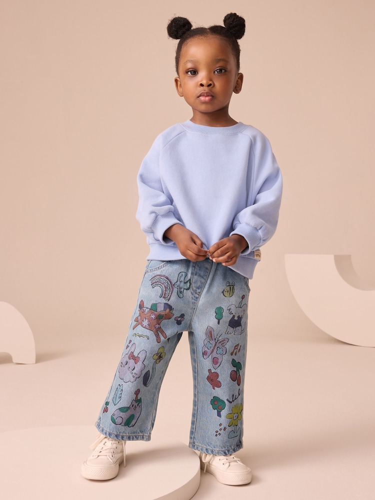 Denim Character Printed Jeans (3mths-7yrs) - Image 2 of 8