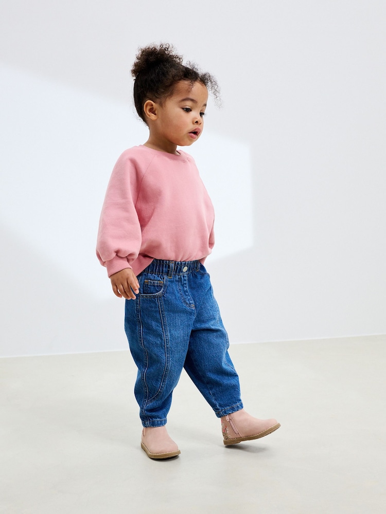 Mid Blue Denim Barrel Jeans (3mths-7yrs) - Image 2 of 8