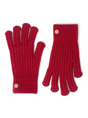 Katie Loxton Red Knitted Gloves - Image 2 of 4