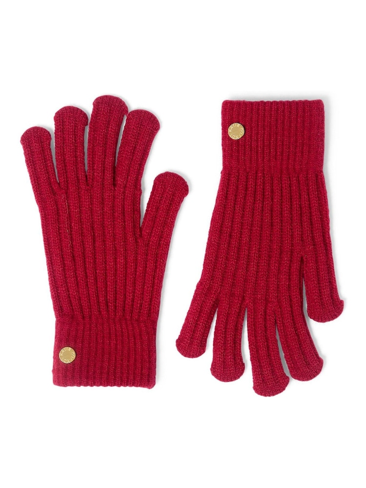 Katie Loxton Red Knitted Gloves - Image 2 of 4 Katie Loxton Red Knitted Gloves - Image 2 of 4