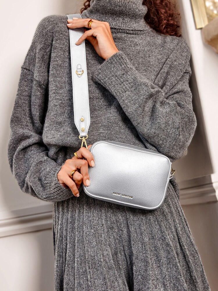 Katie Loxton Silver Zana Mini Cross-Body Bag - Image 1 of 4