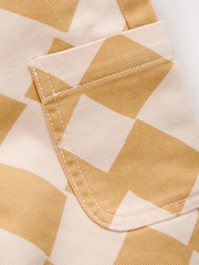 Yellow Harlequin Print Dungarees Set (3mths-7yrs) - Image 10 of 10