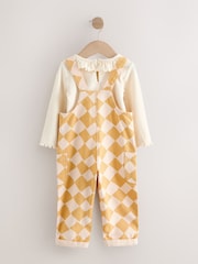 Yellow Harlequin Print Dungarees Set (3mths-7yrs) - Image 6 of 10