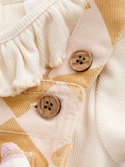 Yellow Harlequin Print Dungarees Set (3mths-7yrs) - Image 9 of 10