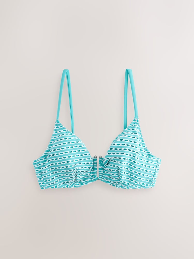 Aqua Blue Crochet - Unwattiertes Bügel-Bikinioberteil - Bild 6 von 6 Aqua Blue Crochet - Unwattiertes Bügel-Bikinioberteil - Bild 6 von 6