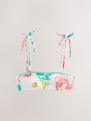 White/Pink Floral Alto Shine - Whipstitch Bikini Top - Imagen 6 de 8