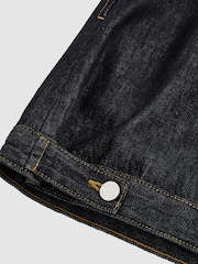 Reiss Indigo Brooklyn Sleeveless Denim Shift Dress - Image 6 of 6