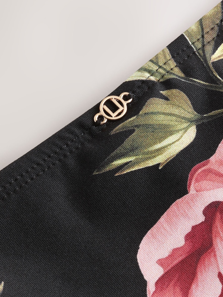 Black Floral Bikini Bottoms - Image 4 of 4