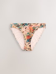 Teal/Pink Metallic Animal - Braguitas de bikini - Imagen 1 de 4