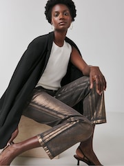 JD Williams Metallic Copper Straight Leg Jeans - Image 4 of 4