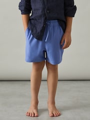 Reiss French Blue Cliff 9-13 yrs Drawstring Swim Shorts - Image 1 of 4