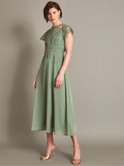Кружевное платье миди Monsoon Monica - Изображение 1 из 5