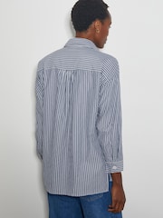 Monsoon Blue Sherry Embroidered Stripe Shirt - Image 3 of 4