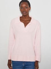 Monsoon Pink Carla Collar Jumper - Image 4 of 4