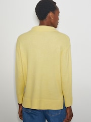 Monsoon Yellow Carla Collar Jumper - Image 3 of 3