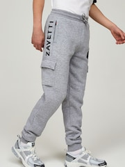 Zavetti Canada Junior Botticini Reflective Black Cargo Joggers - Image 1 of 8