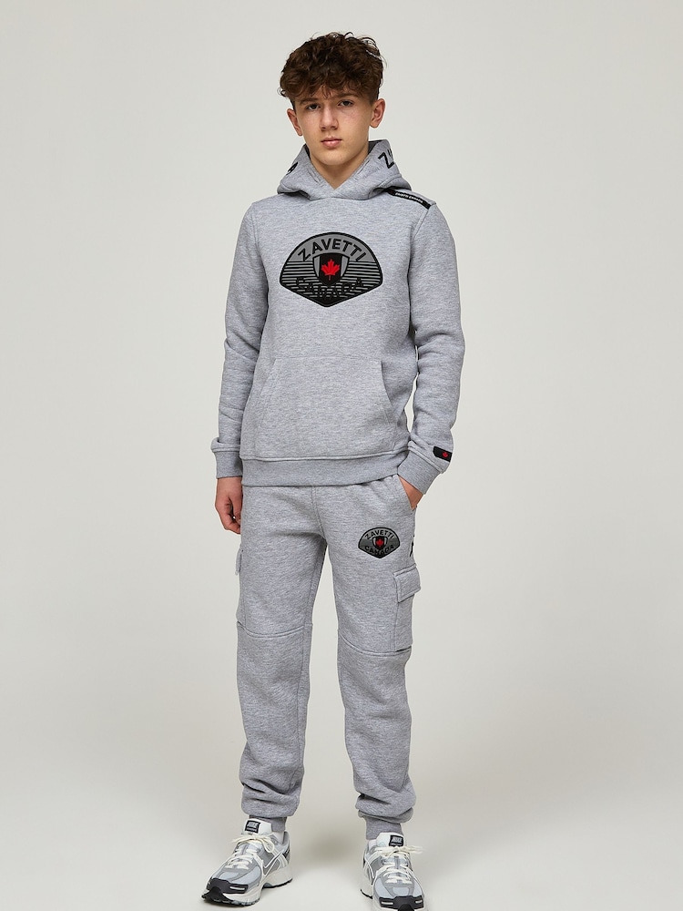 Zavetti Canada Junior Botticini Reflective Black Cargo Joggers - Image 5 of 8