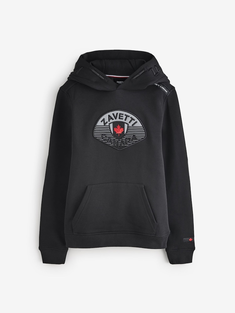 Zavetti Canada Junior Botticini Reflective Black Hoodie - Image 1 of 1