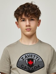 Zavetti Canada Junior Cream Botticini Reflective 100% Cotton T-Shirt - Image 4 of 6