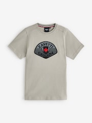 Zavetti Canada Junior Cream Botticini Reflective 100% Cotton T-Shirt - Image 6 of 6