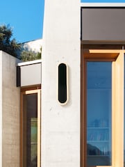 Searchlight Sand Black and Frosted Acrylic Paris LED Outdoor Wall Light - Image 1 of 4