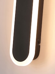 Searchlight Sand Black and Frosted Acrylic Paris LED Outdoor Wall Light - Image 4 of 4