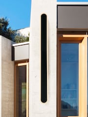 Searchlight Sand Black and Frosted Acrylic Paris LED Outdoor Wall Light - Image 1 of 4