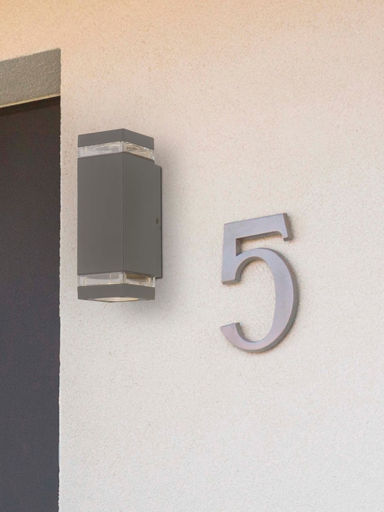 Searchlight Light Grey Montana Outdoor Wall Light - Image 1 of 4