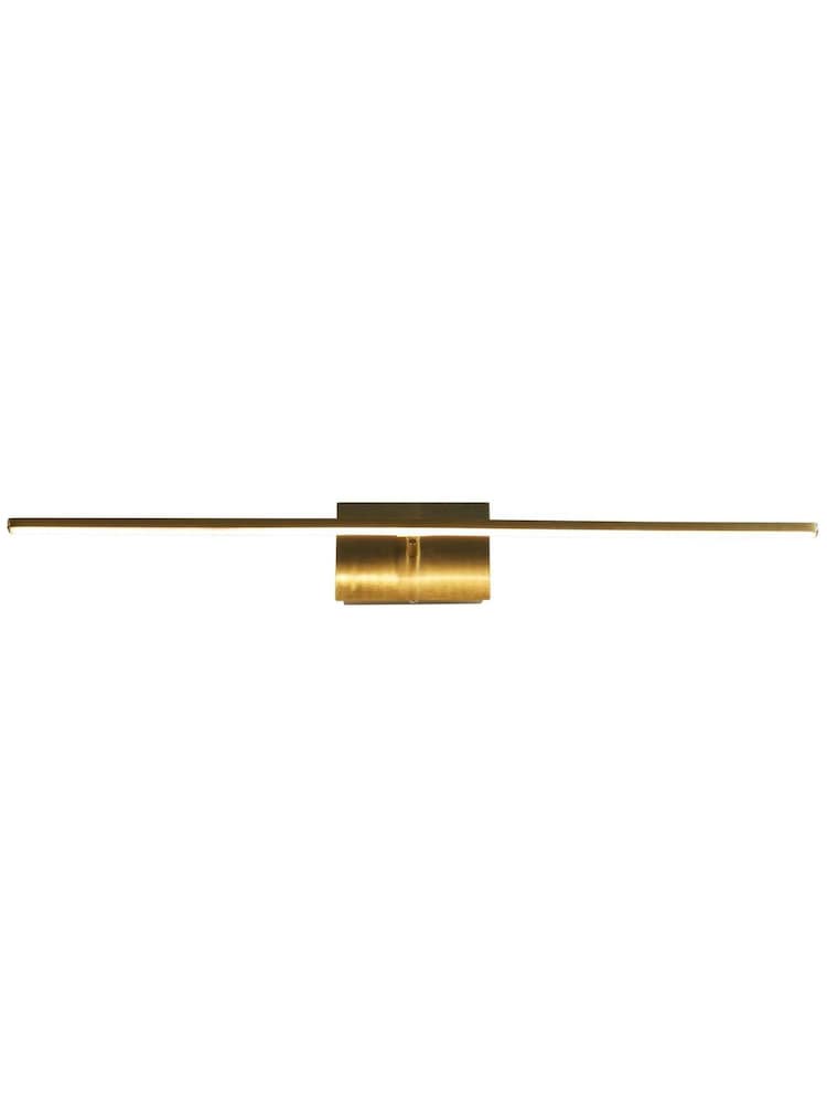 Searchlight Satin Brass Lucca LED Wall Light IP44 - Image 2 of 4 Searchlight Satin Brass Lucca LED Wall Light IP44 - Image 2 of 4