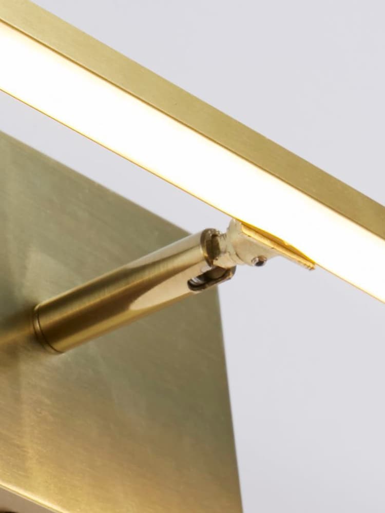 Searchlight Satin Brass Lucca LED Wall Light IP44 - Image 4 of 4