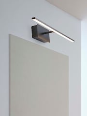 Searchlight Black Lucca LED Wall Light IP44 - Image 1 of 4