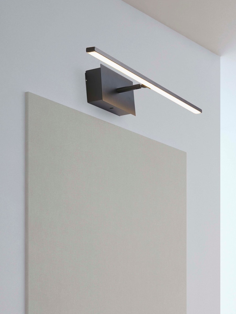 Searchlight Black Lucca LED Wall Light IP44 - Image 1 of 4