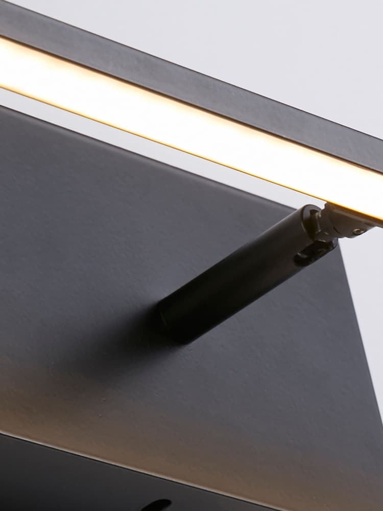 Searchlight Black Lucca LED Wall Light IP44 - Image 4 of 4