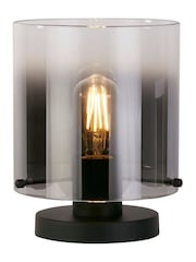 Searchlight Black and Smoke Santorini 1 Light Table Lamp - Image 3 of 5