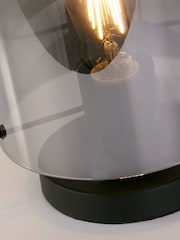 Searchlight Black and Smoke Santorini 1 Light Table Lamp - Image 5 of 5