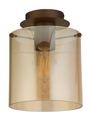 Searchlight Mocha Santorini 3 Flush Ceiling Flush Fitting Light - Image 3 of 4