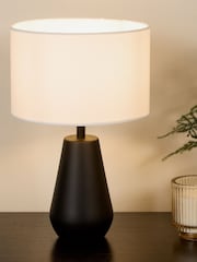 Searchlight Black Geo Pair Touch Table Lamp - Image 1 of 5