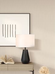 Searchlight Black Geo Pair Touch Table Lamp - Image 2 of 5