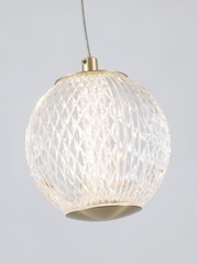 Searchlight Brass Charm 5 Multi-Drop Pendant Ceiling Light - Image 4 of 4