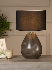 Searchlight Black Chalice 1 Light Table Lamp - Image 1 of 5